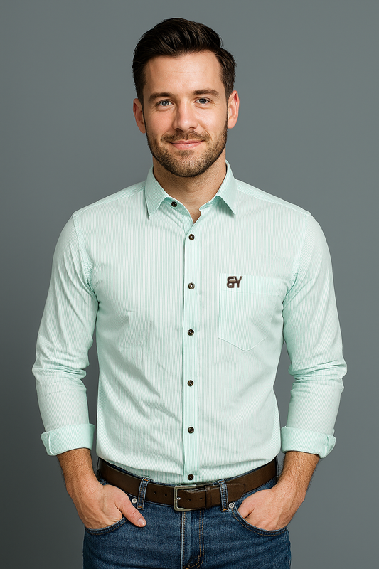 Men’s Shirt – Elegant Fit, Rich Fabric