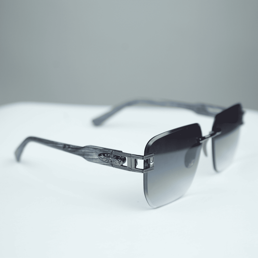 Rimless Gradient Square Sunglasses – Sleek & Stylish
