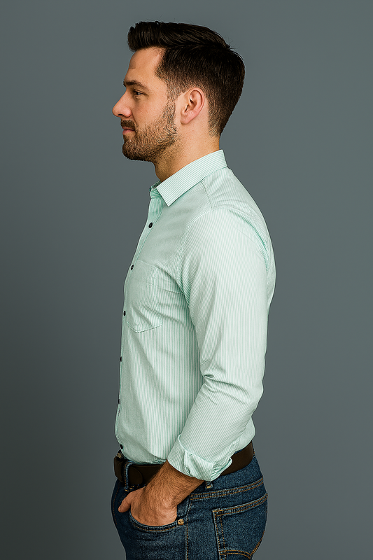 Men’s Shirt – Elegant Fit, Rich Fabric