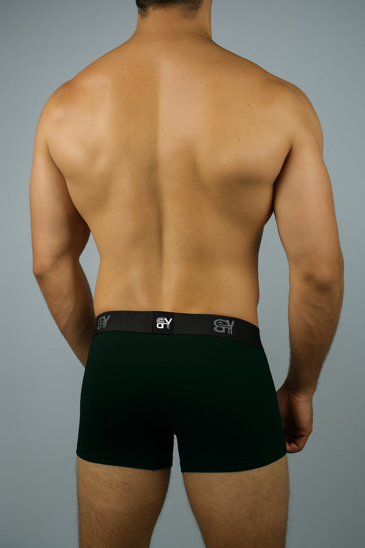 BUTT-Y Men’s Premium Cotton Comfort Trunk – Dark Green