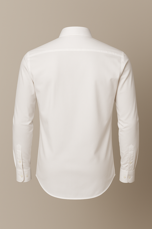 White dress shirt on a beige background