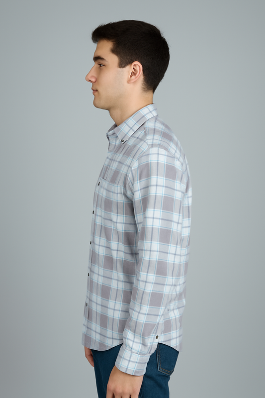 Full Sleeve Checked Shirt – Formal Fit
