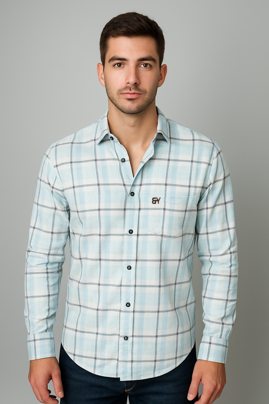 Men’s Check Shirt – Smart & Modern Look