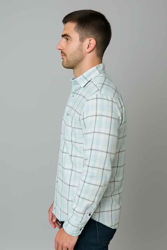 Men’s Check Shirt – Smart & Modern Look