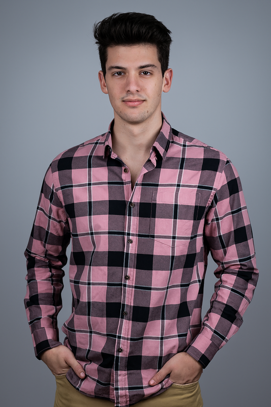 Men’s Checked Shirt – Light & Comfortable