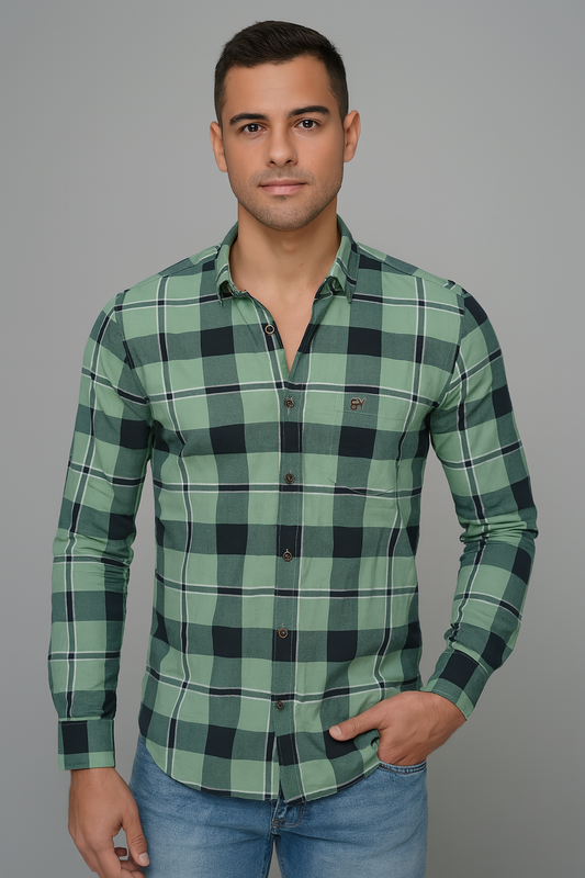 Office + Casual Look Shirt – Men’s Checks