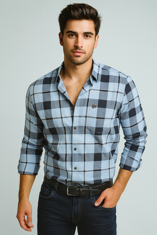 Men’s Checked Shirt – All-Day Comfort