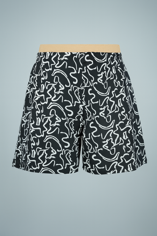 Boxers with Abstract White Line Print – Stylish & Comfortable Everyday Wear