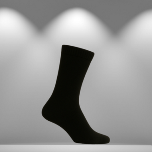 BUTT-Y Premium Full-Length Socks – Pack of 3 (Black, Grey, White) | Cotton Blend | Free Size