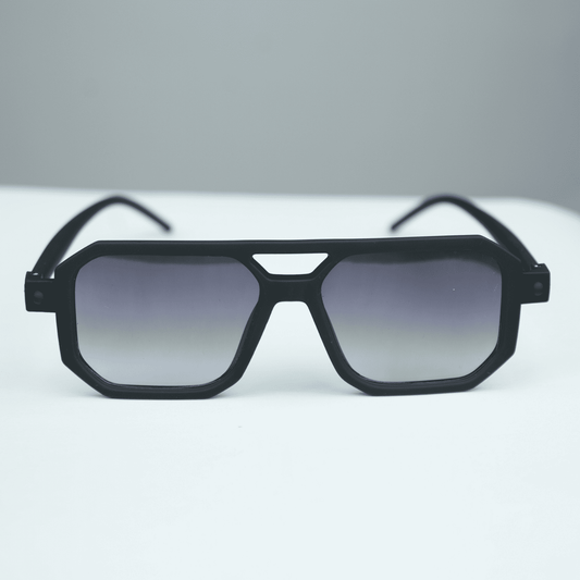 Trendy Square Sunglasses - Brown & Black Gradient Lens