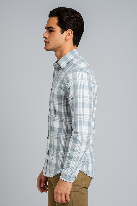 Comfortable Check Shirt for Men – Cotton Rich