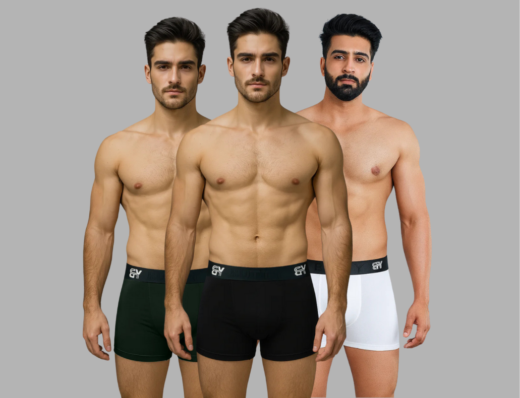 Upgrade Day-to-Day Comfort – Luxury Cotton Stretch Trunks for Men