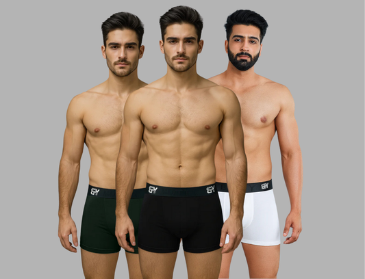 Upgrade Day-to-Day Comfort – Luxury Cotton Stretch Trunks for Men