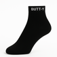 BUTT-Y Black Ankle Socks – Pack of 3 Pairs | Soft Cotton Blend | Free Size (UK 6–11)