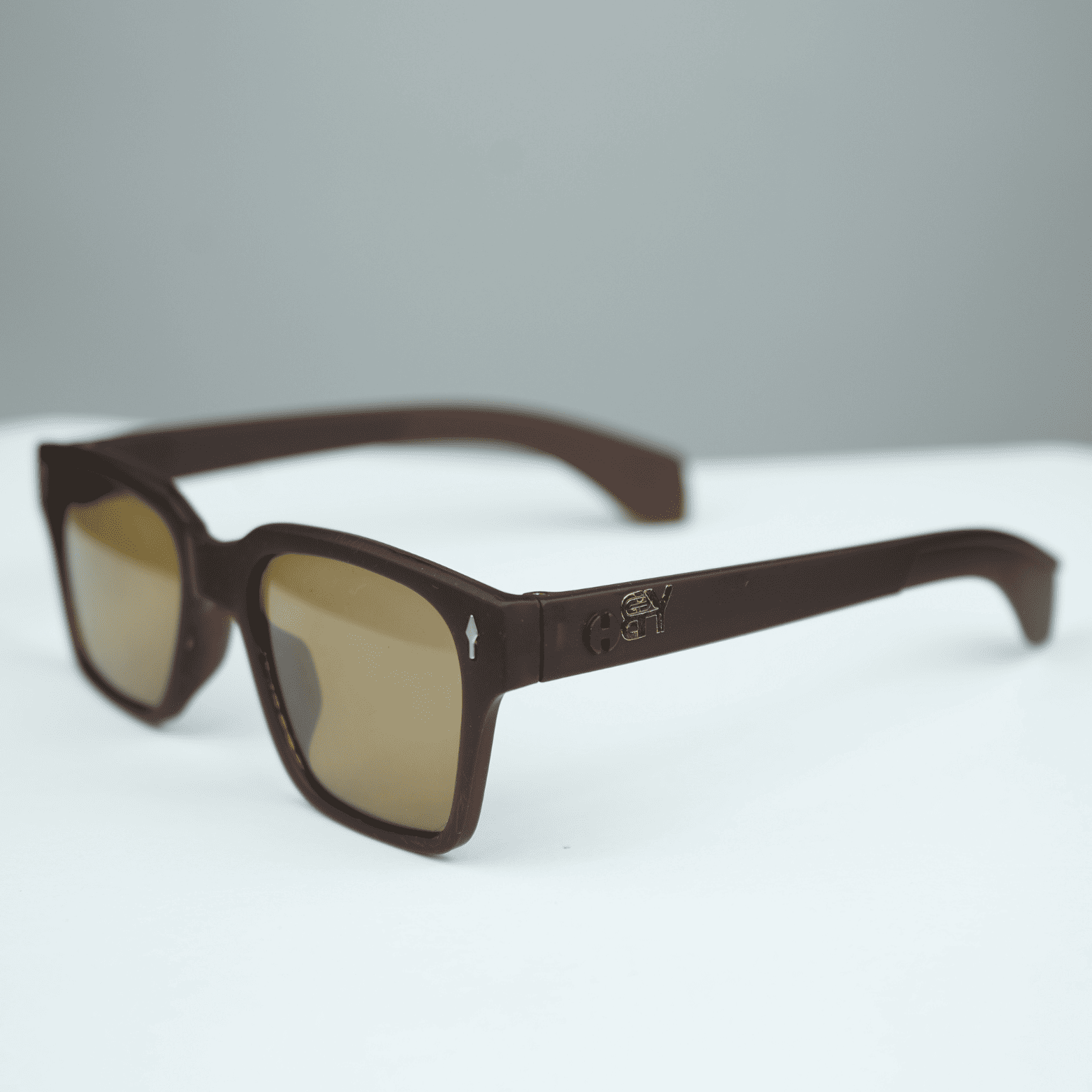 Bold Matte Black Square Sunglasses