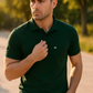 Refined. Bold. Comfortable. – BUTT-Y® Men’s Dark Green Polo T-Shirt with Signature Logo
