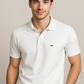 Effortless. Iconic. Comfortable. – BUTT-Y® Men’s White Polo T-Shirt with Signature Logo