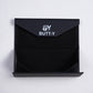 Black product packaging with 'GY' logo and 'BUTT-Y' text on a white background