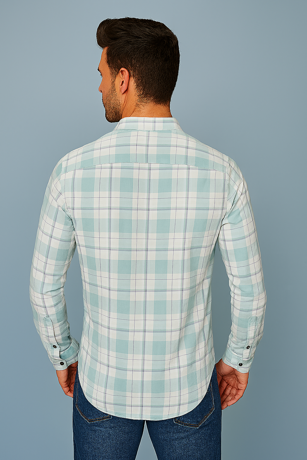 Men’s Slim Fit Check Shirt – Casual Style