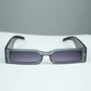 Retro Slim Rectangle Sunglasses 