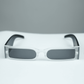 Retro Slim Rectangle Sunglasses 
