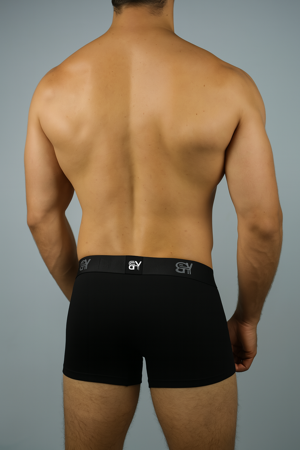 BUTT-Y Men’s Premium Cotton Comfort Trunk – Black