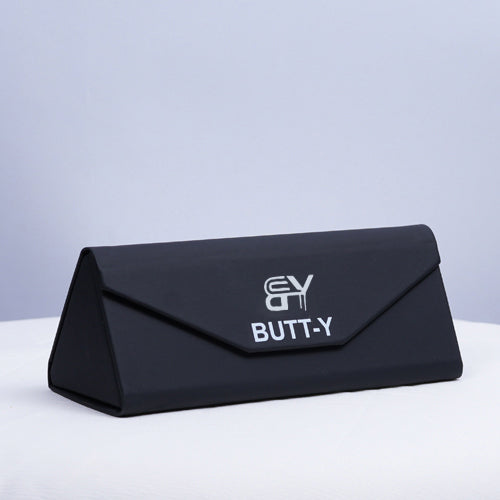 Black pouch with 'EV Butt-Y' branding on a light gray background