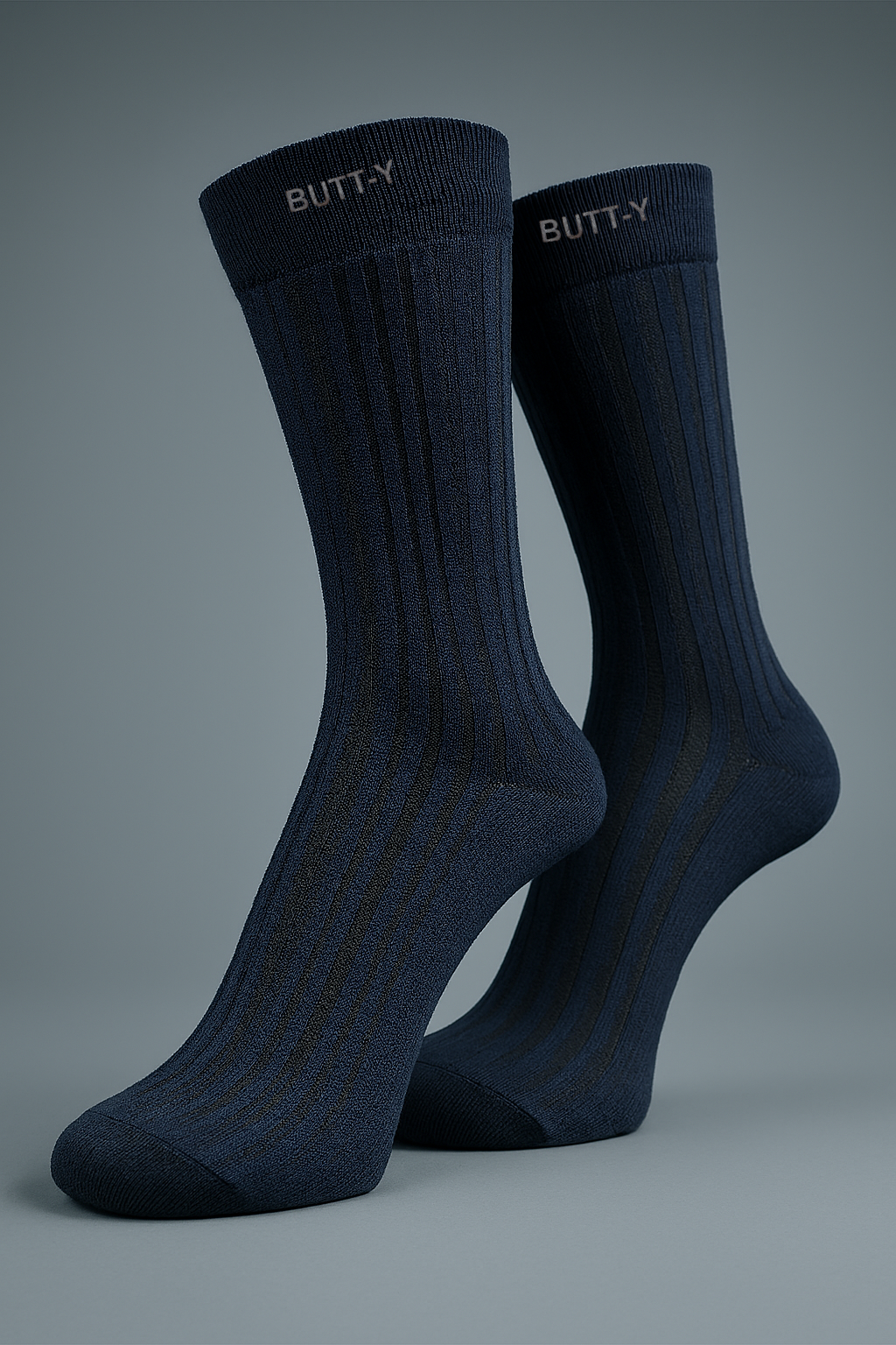 BUTT-Y Premium Long Cotton-Nylon Socks – Free Size (UK 6–11) | Pack of 3