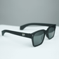 Bold Matte Black Square Sunglasses