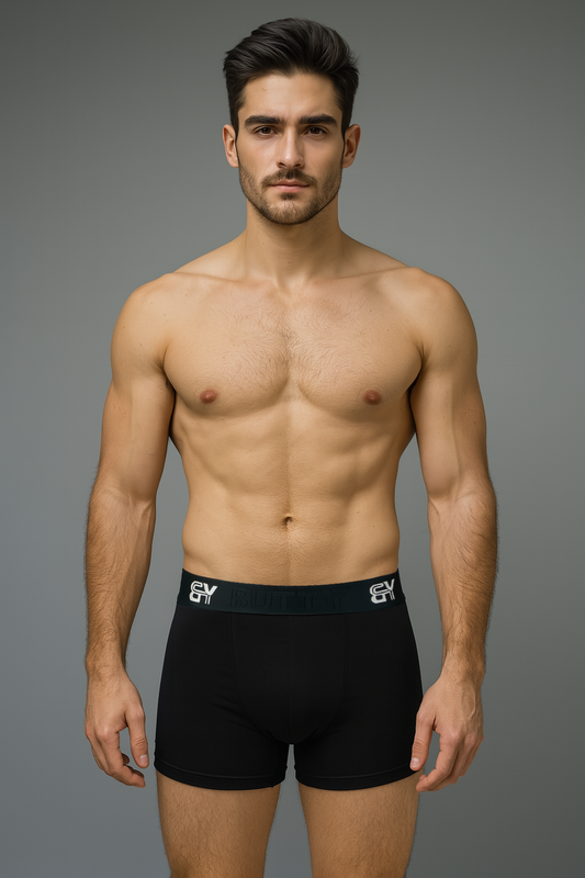 BUTT-Y Men’s Premium Cotton Comfort Trunk – Black