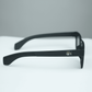 Bold Matte Black Square Sunglasses