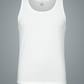 BUTT-Y® Men's White Cotton Vest – Ultra Soft & Sleek Fit