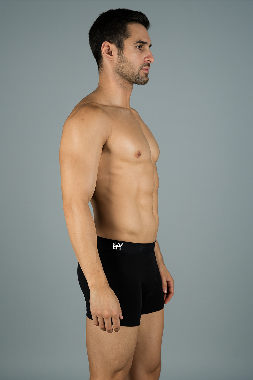 BUTT-Y Men’s Premium Cotton Comfort Trunk – Black