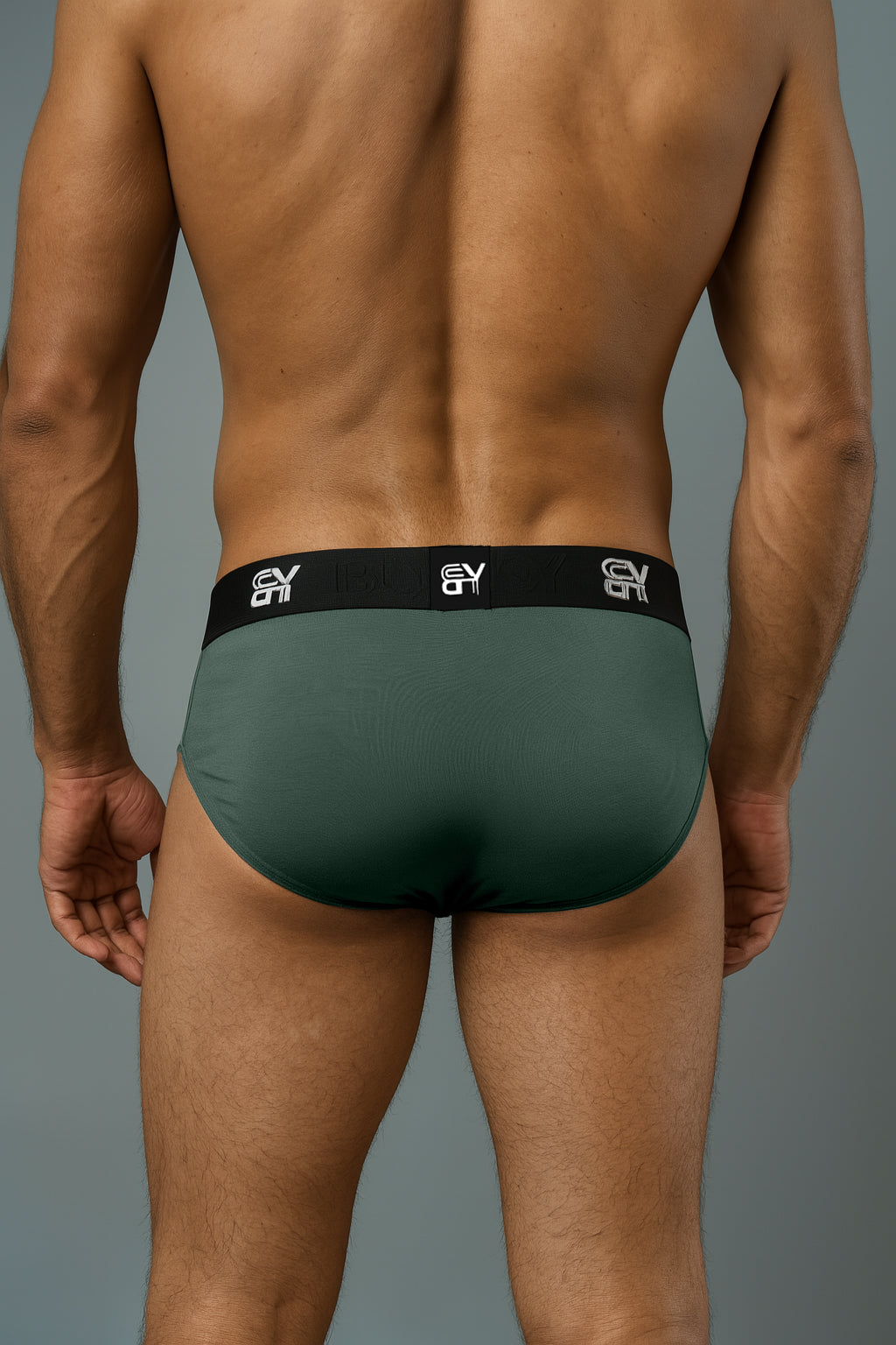 BUTT-Y® Men’s Premium Cotton Comfort Brief – Forest Green