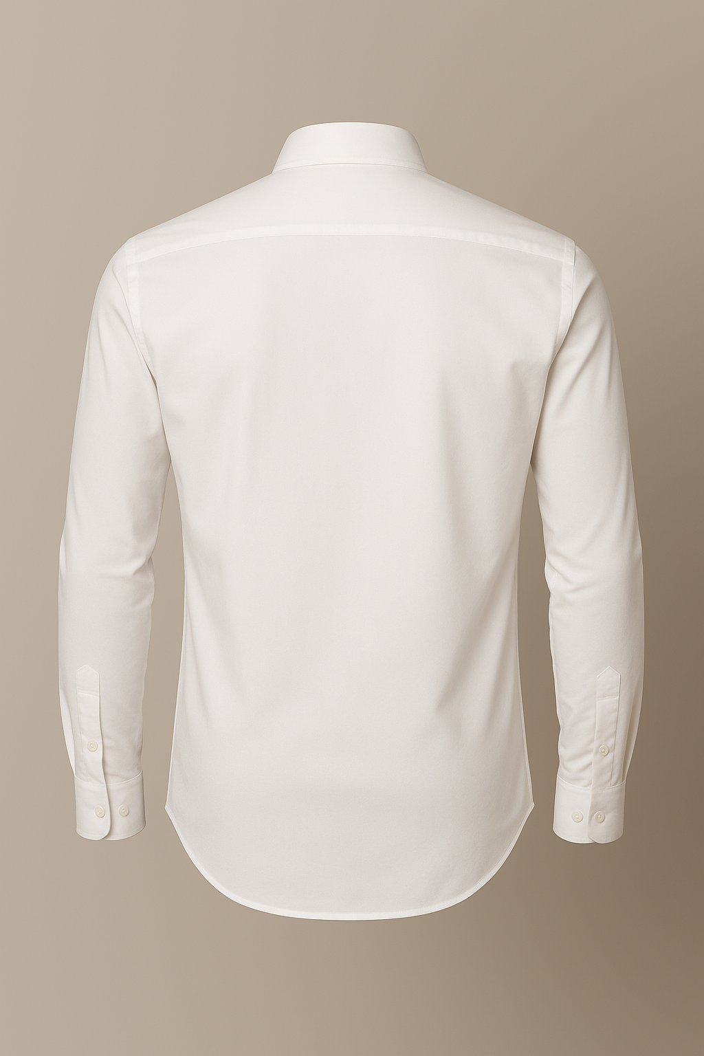 White dress shirt on a beige background