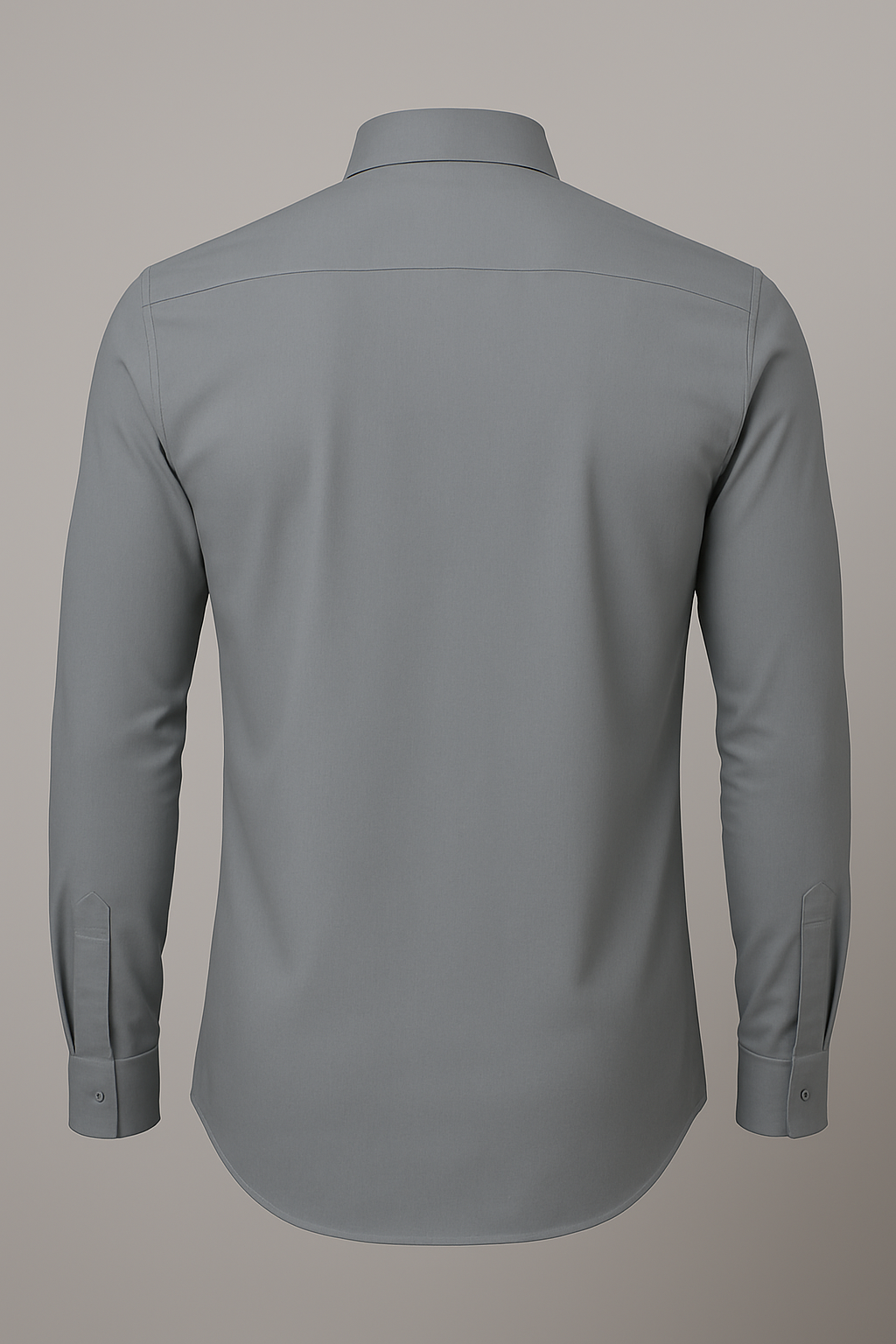 Gray dress shirt on a gray background