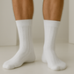 BUTT-Y Premium Full-Length Socks – Pack of 3 (Black, Grey, White) | Cotton Blend | Free Size