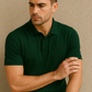 BUTT-Y Men’s Dark Green Polo T-Shirt – Smart Regular Fit | Ultra-Comfort Cotton Blend