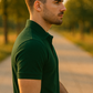 Refined. Bold. Comfortable. – BUTT-Y® Men’s Dark Green Polo T-Shirt with Signature Logo