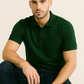 BUTT-Y Men’s Dark Green Polo T-Shirt – Smart Regular Fit | Ultra-Comfort Cotton Blend