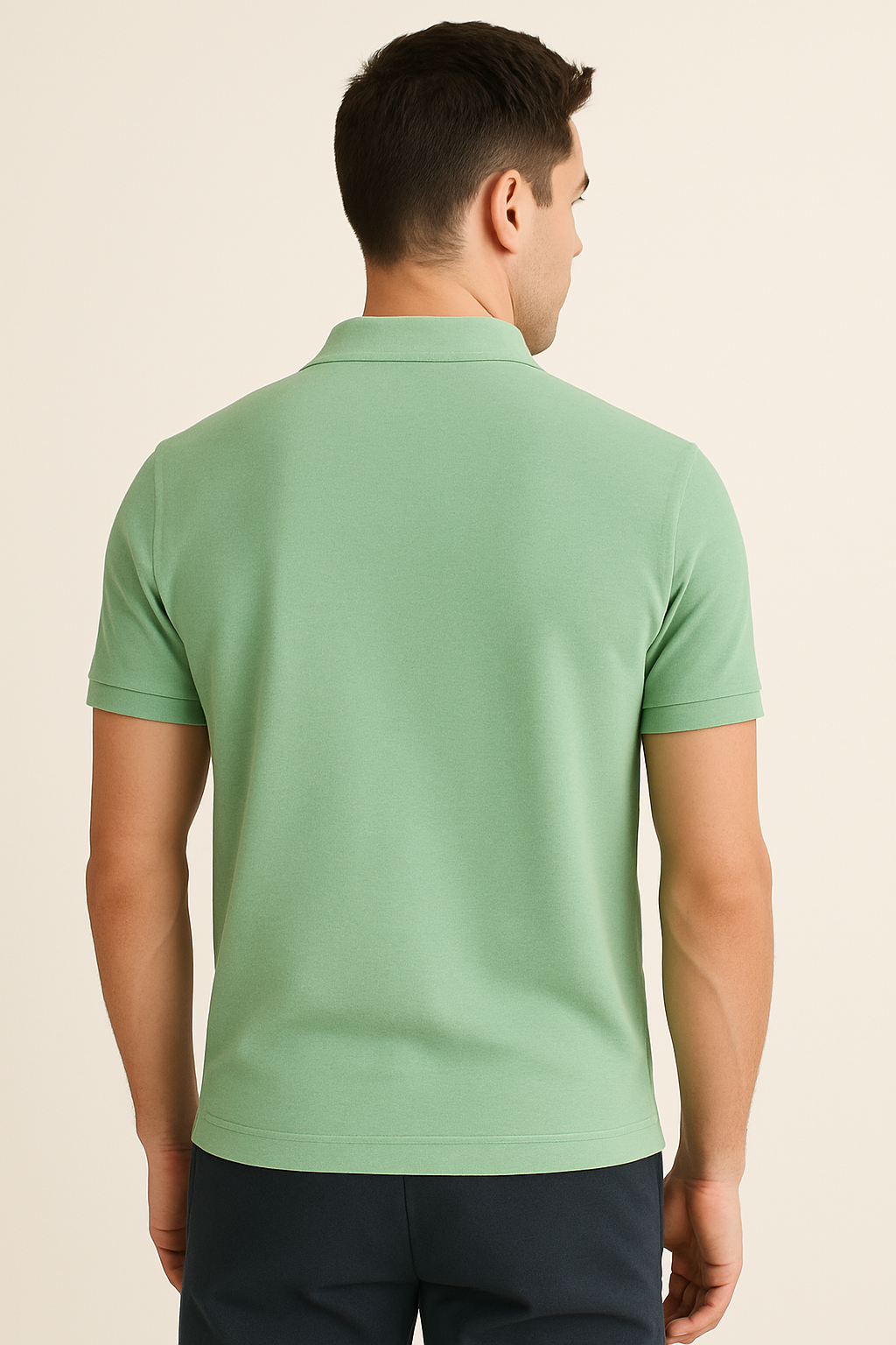 Effortless Style. Everyday Comfort. – BUTT-Y® Men’s Pista Green Polo T-Shirt with Signature Logo
