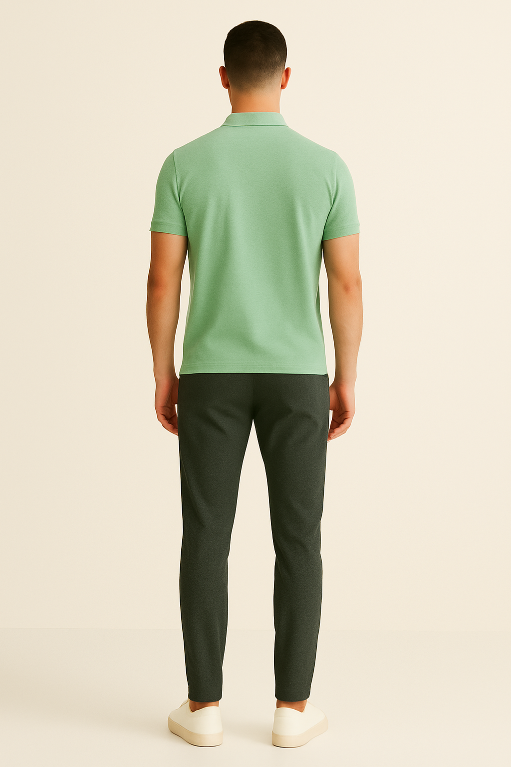BUTT-Y Men’s Mint Green Polo T-Shirt – Regular Fit | Breathable Comfort Wear