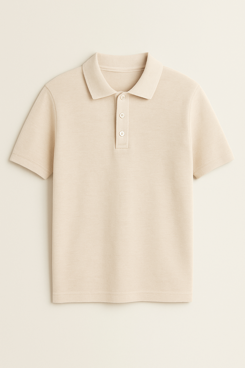 BUTT-Y Men’s Beige Polo T-Shirt – Classic Fit | Premium Feel, Everyday Comfort