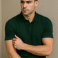 BUTT-Y Men’s Dark Green Polo T-Shirt – Smart Regular Fit | Ultra-Comfort Cotton Blend