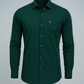 Dark Green Slim Fit Shirt for Men