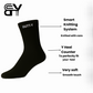 BUTT-Y Premium Full-Length Socks – Pack of 3 (Black, Grey, White) | Cotton Blend | Free Size