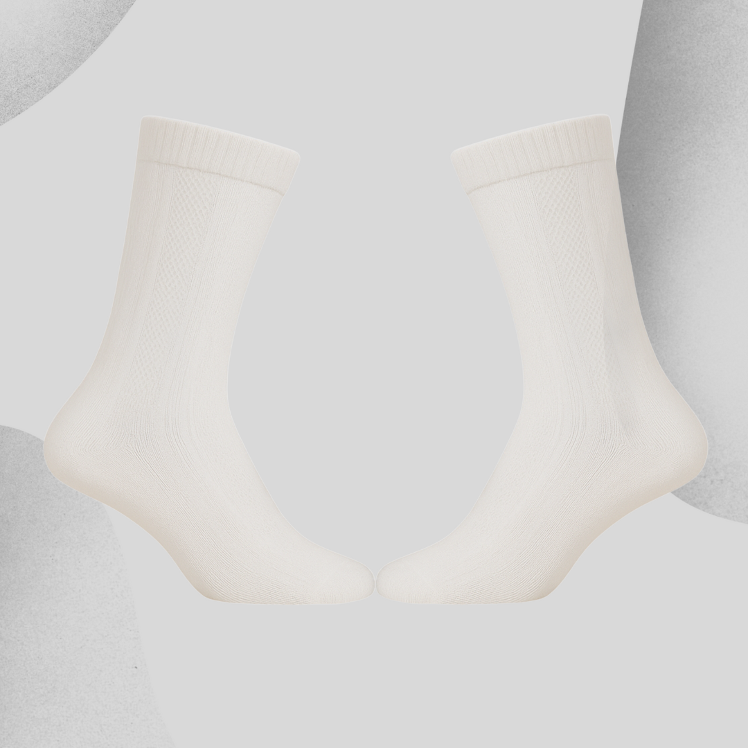 BUTT-Y Premium Full-Length Socks – Pack of 3 (Black, Grey, White) | Cotton Blend | Free Size