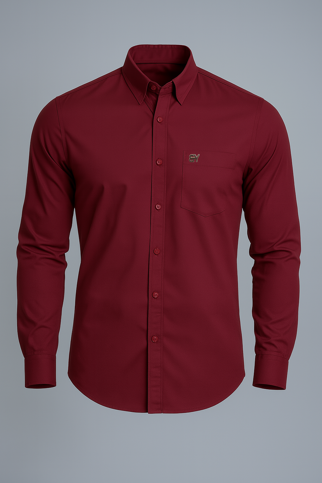 Solid Maroon Smart Shirt – For Every Occasion